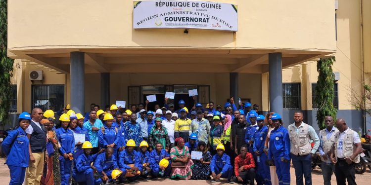 Boké-Santé: L&rsquo;ONFPP lance la formation de Vingt-cinq (25) jeunes en Hygiène Santé Sécurité Environnement (HSSE) dans le Secteur minier