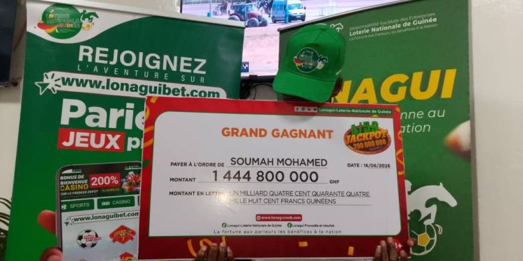 De 4 000 GNF à plus d’1,4 milliard : Mohamed Soumah réalise le rêve de toute une vie grâce à la LONAGUI