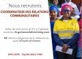 BEL AIR MINING:  APPEL À CANDIDATURE – COORDINATEUR DES RELATIONS COMMUNAUTAIRES