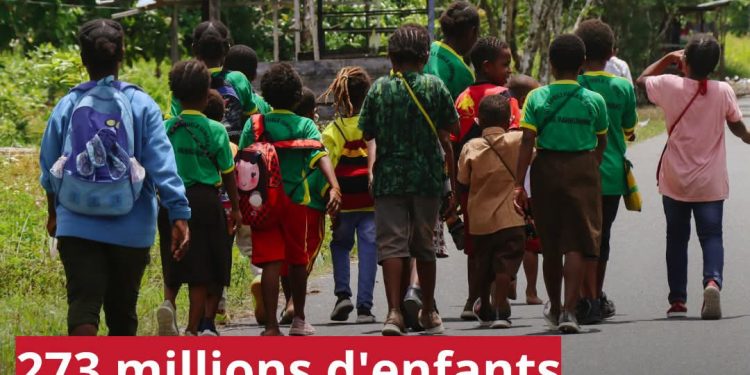 Éducation mondiale : 273 millions d&rsquo;enfants toujours privés d&rsquo;école, l&rsquo;UNESCO appelle à une mobilisation urgente