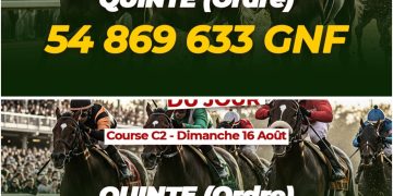Quinté du dimanche : plus de 105 millions GNF en jeu