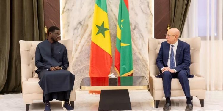 Sénégal–Mauritanie : Bassirou Diomaye Faye et Mohamed Ould Cheikh El Ghazouani réaffirment la solidité des liens bilatéraux